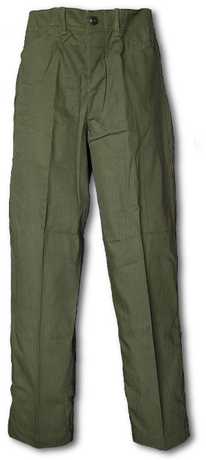 U.S. Navy N-3 Utility Trousers front view.
